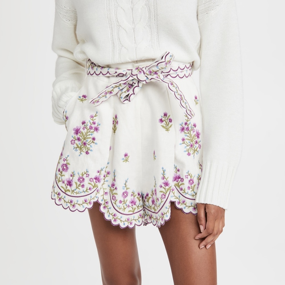 Zimmermann Poppy Scalloped Short Size 1 NWOT, So cute!